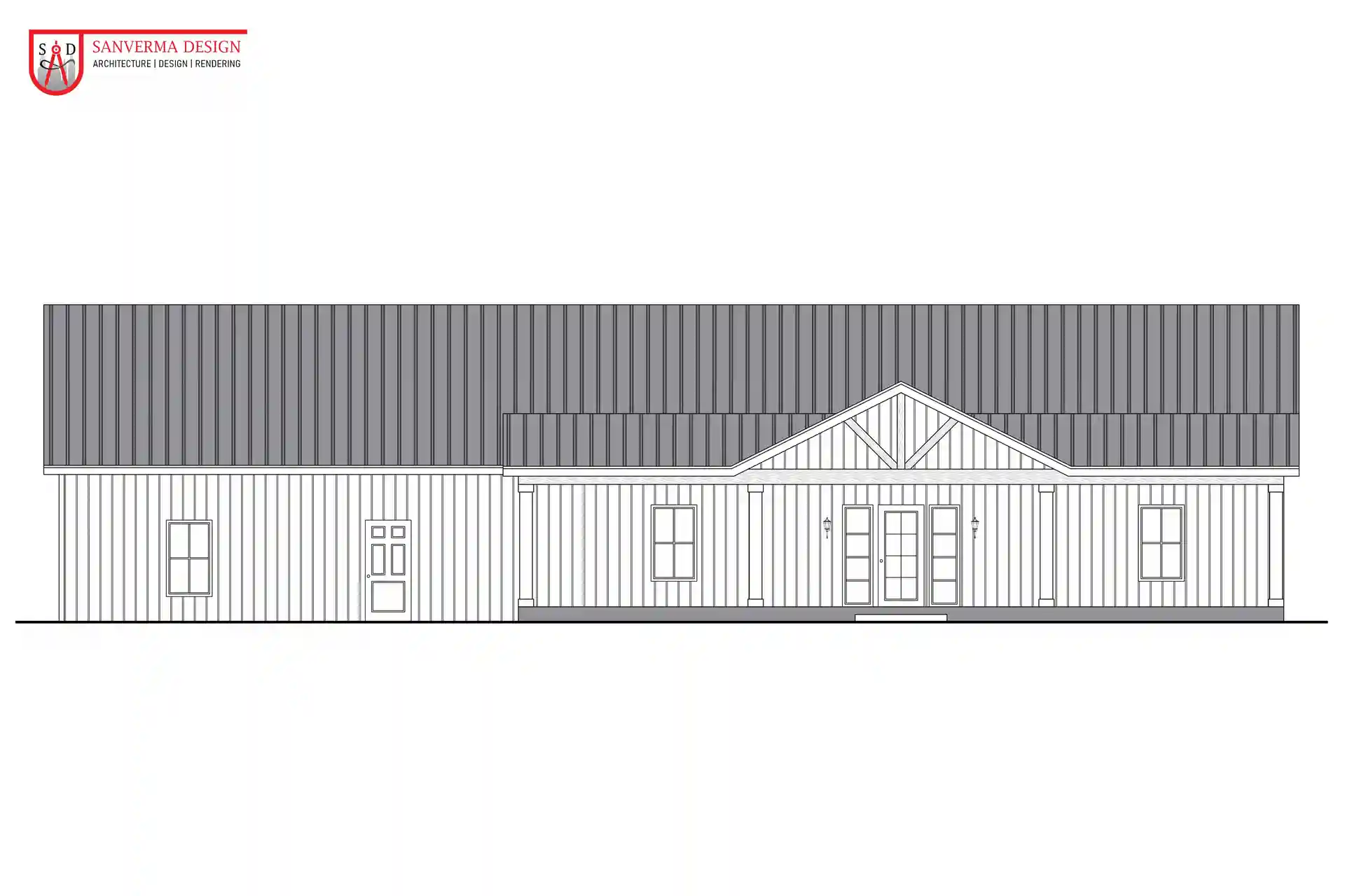 2 Bedroom Barndominium Floor Plan