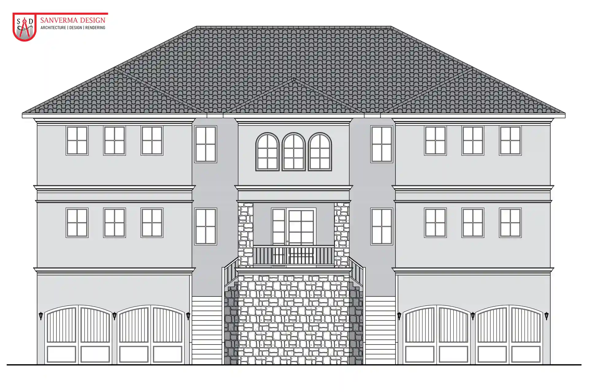 5 Bedroom SINGLE FAMILY HOUSE Floor Plan