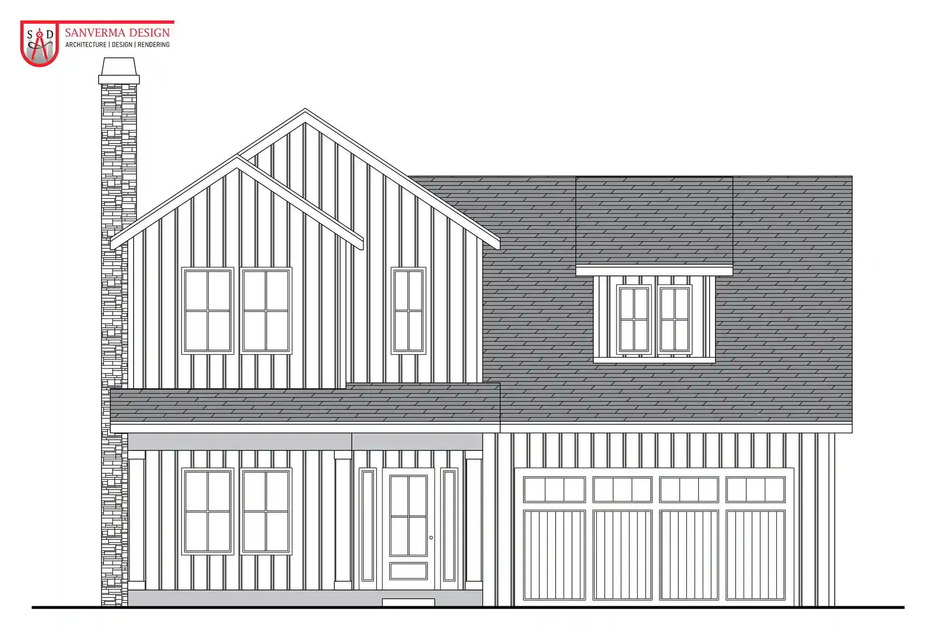 4 Bedroom FARMHOUSE Floor Plan