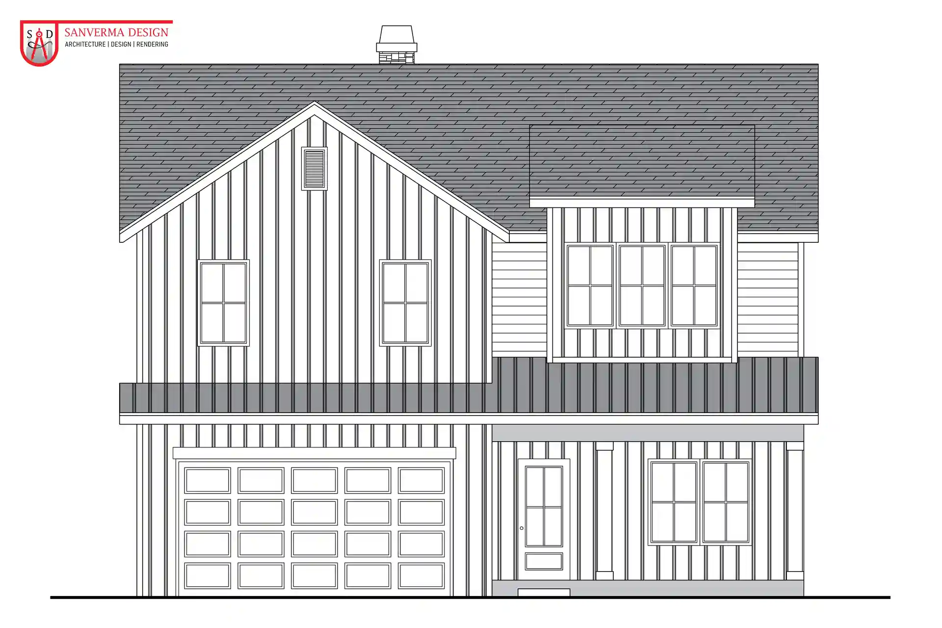 5 Bedroom FARMHOUSE Floor Plan