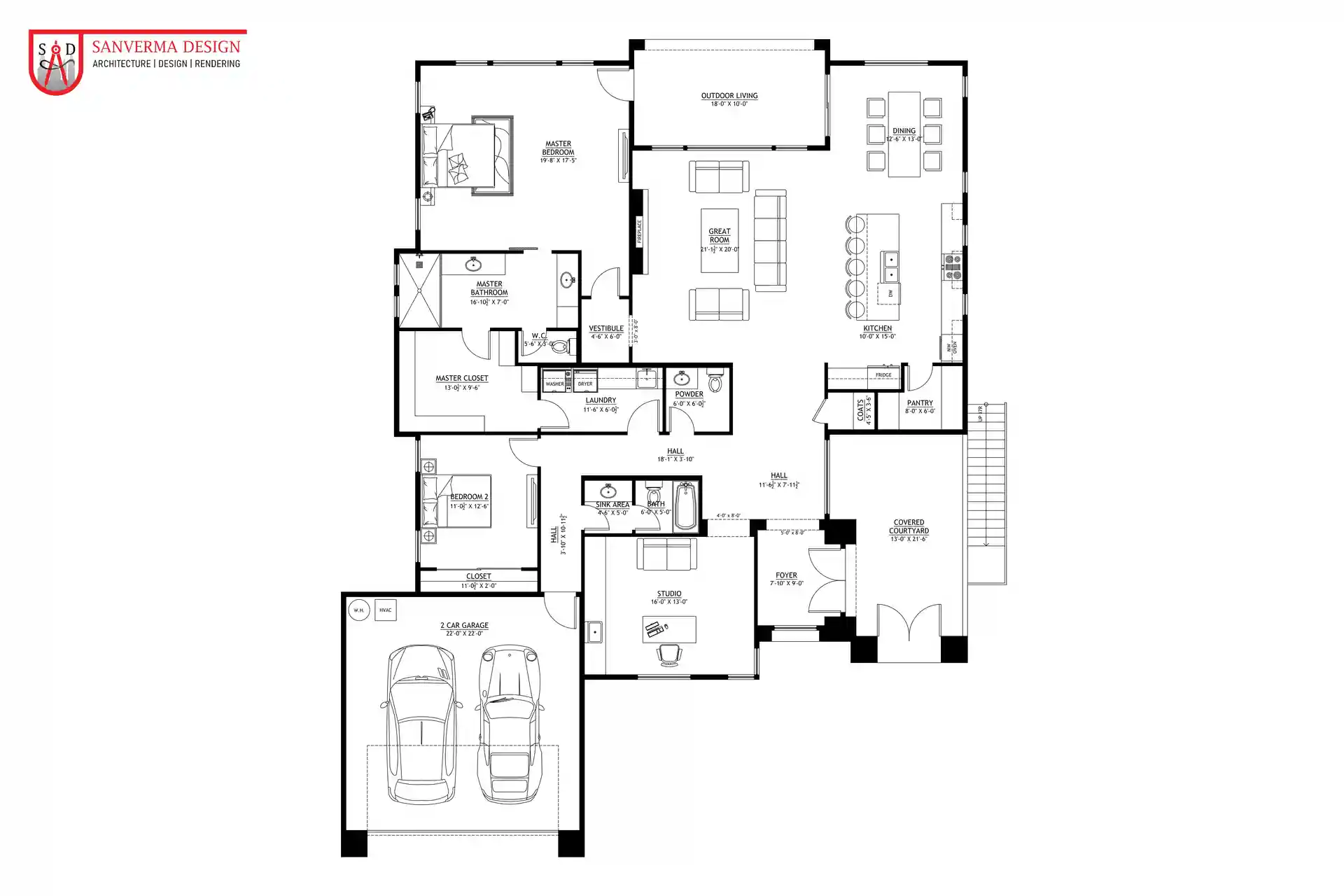 2 Bedroom House Plan 175svd Single