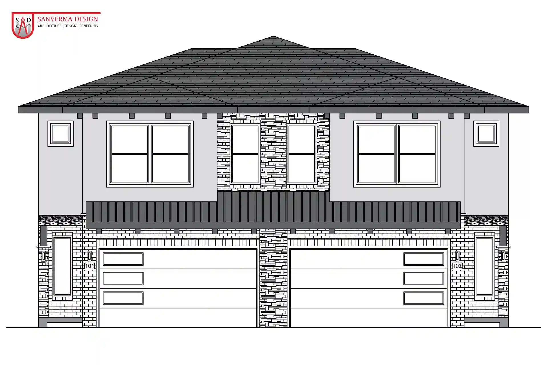 3 Bedroom MULTI FAMILY HOUSE Floor Plan