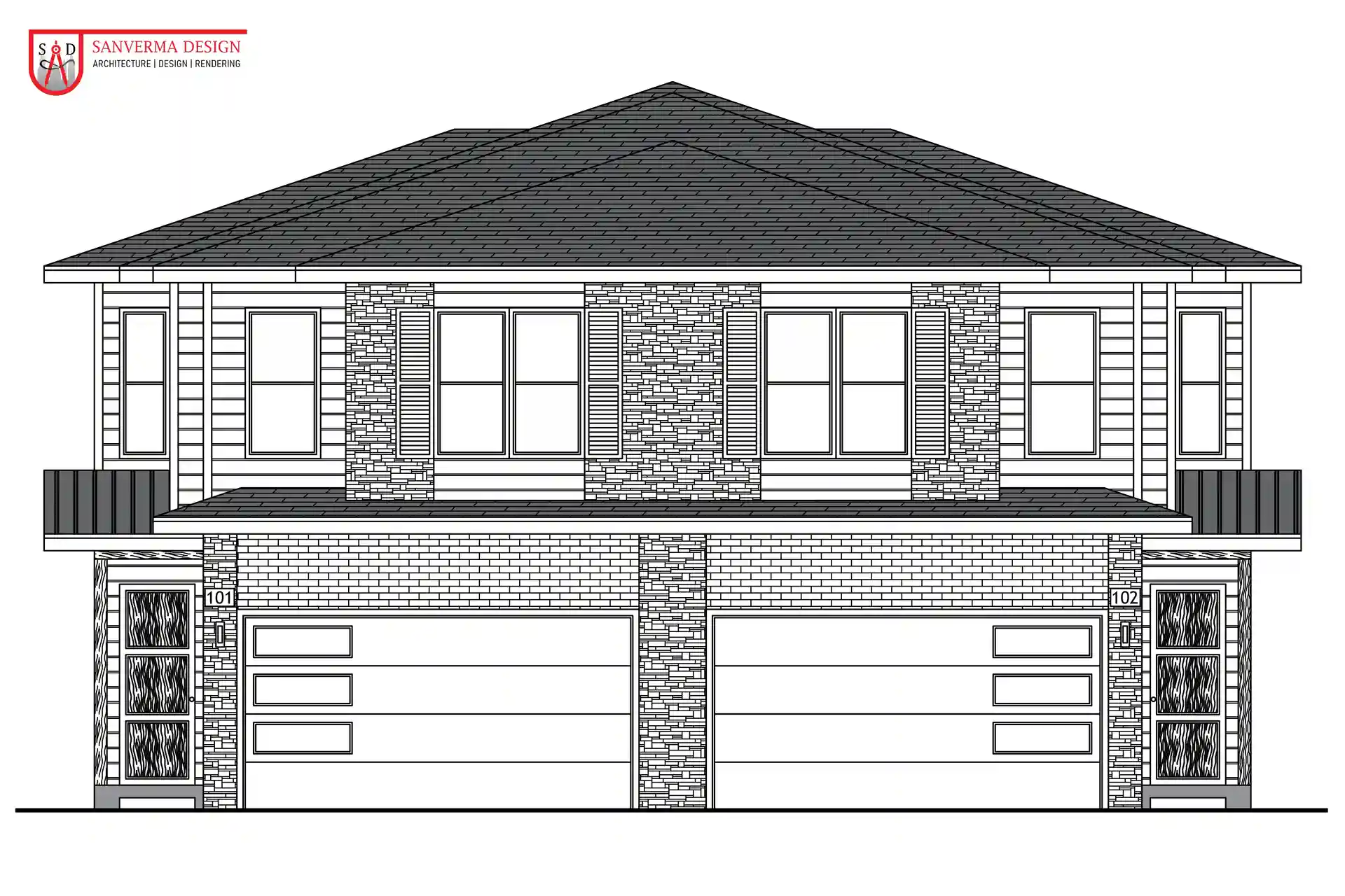 3 Bedroom MULTI FAMILY HOUSE Floor Plan