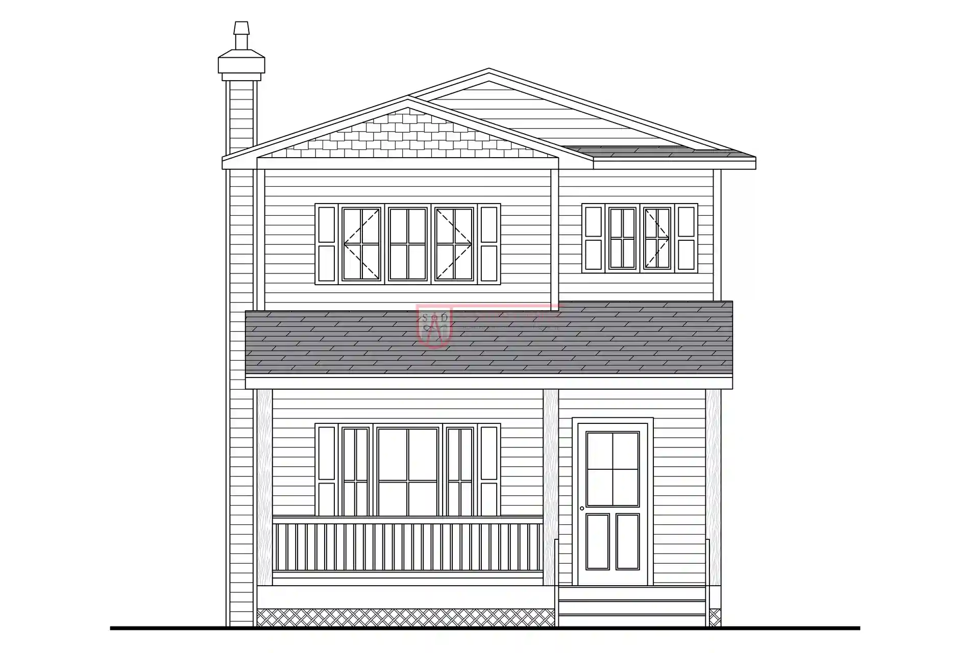 3 Bedroom SINGLE FAMILY HOUSE Floor Plan