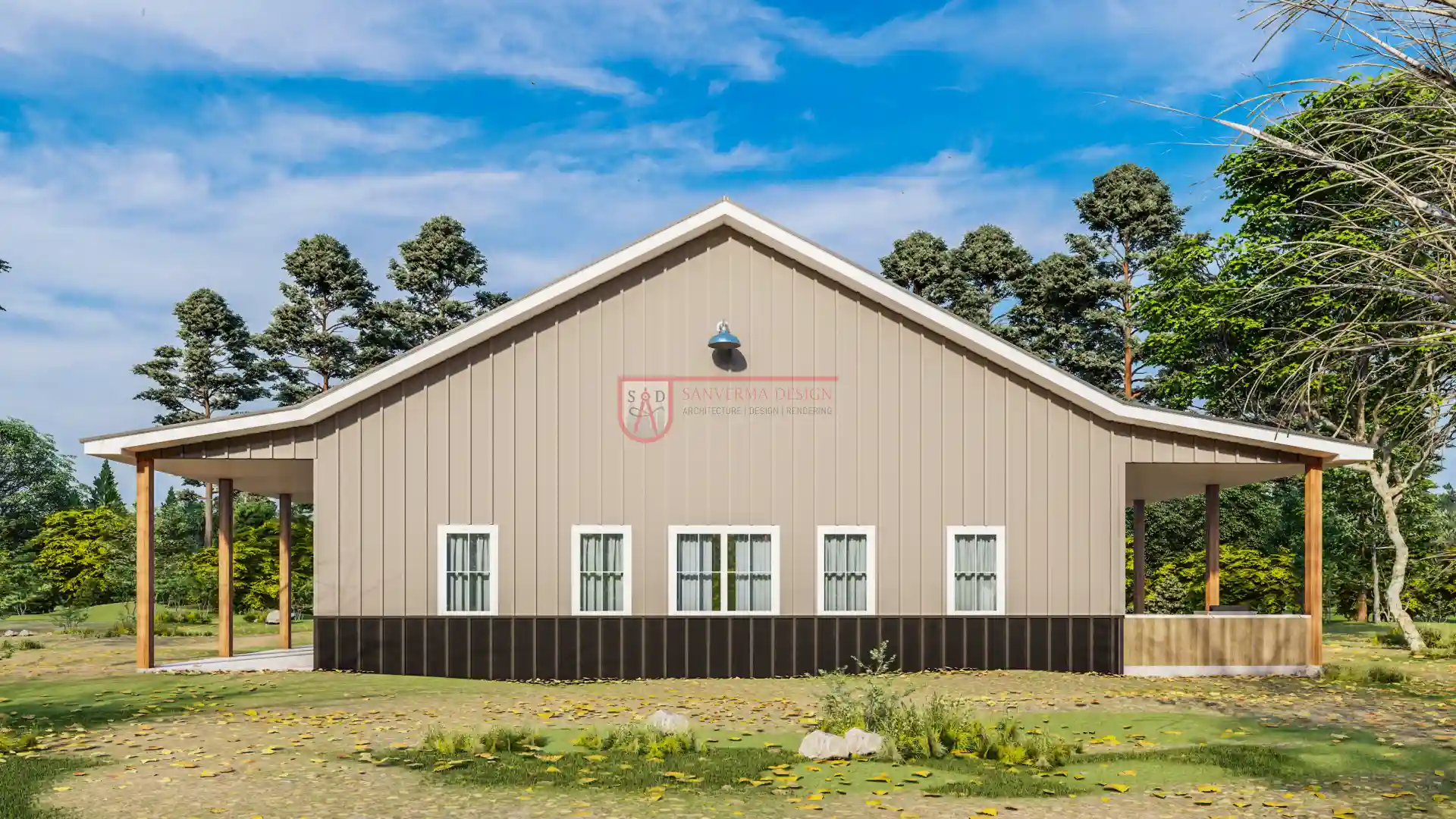 5 Bedroom Barndominium Floor Plan