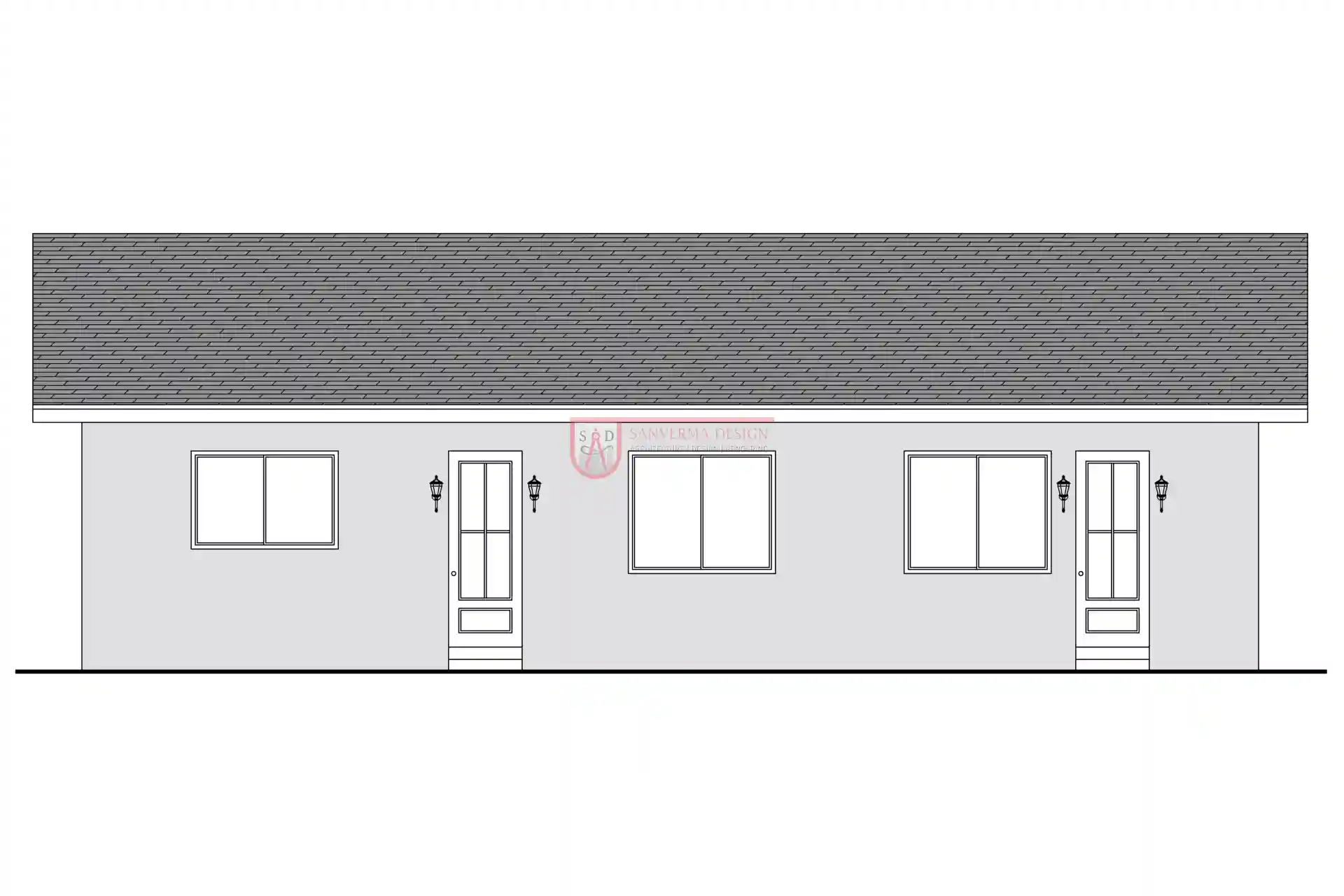 3 Bedroom SINGLE FAMILY HOUSE Floor Plan