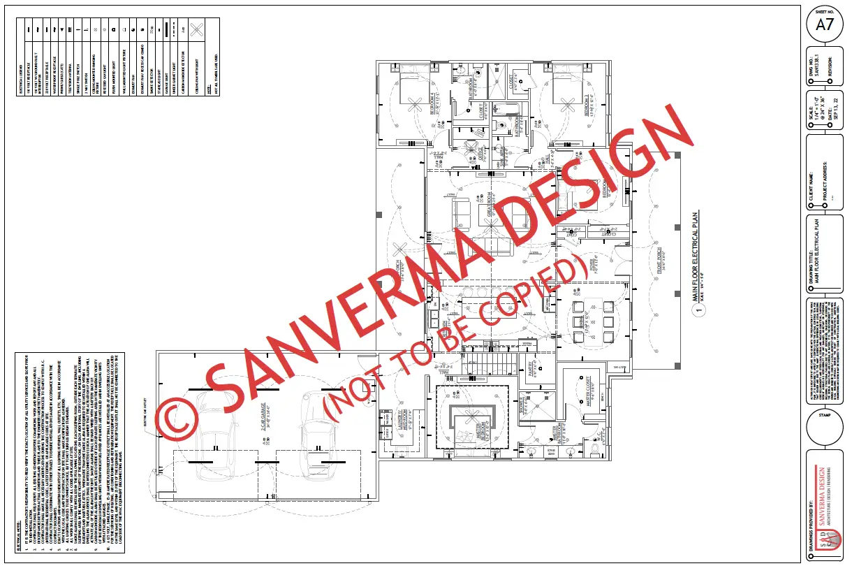 Main Floor Electrical Plan